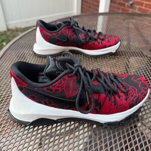 Nike KD 8 Floral Finish 7.5 Workout Basketball Athletic Tennis Shoes Sneaker Red